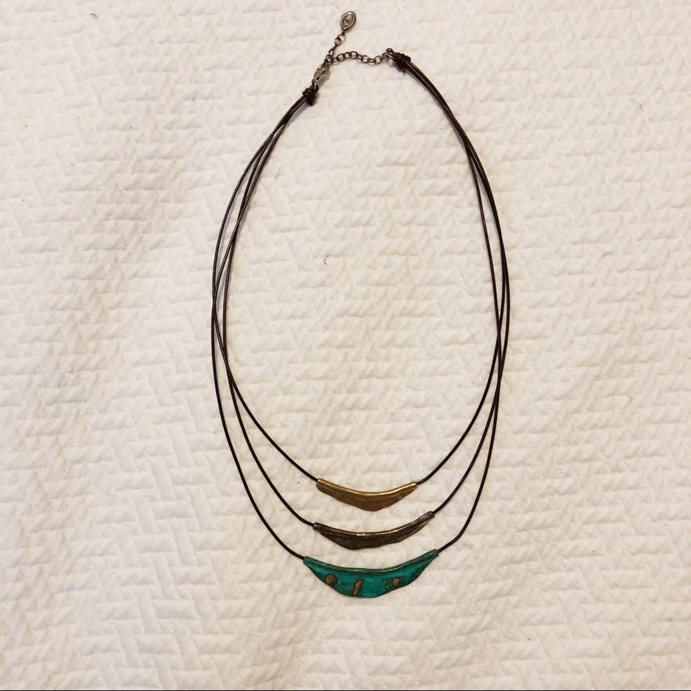 Silpada three-tiered necklace